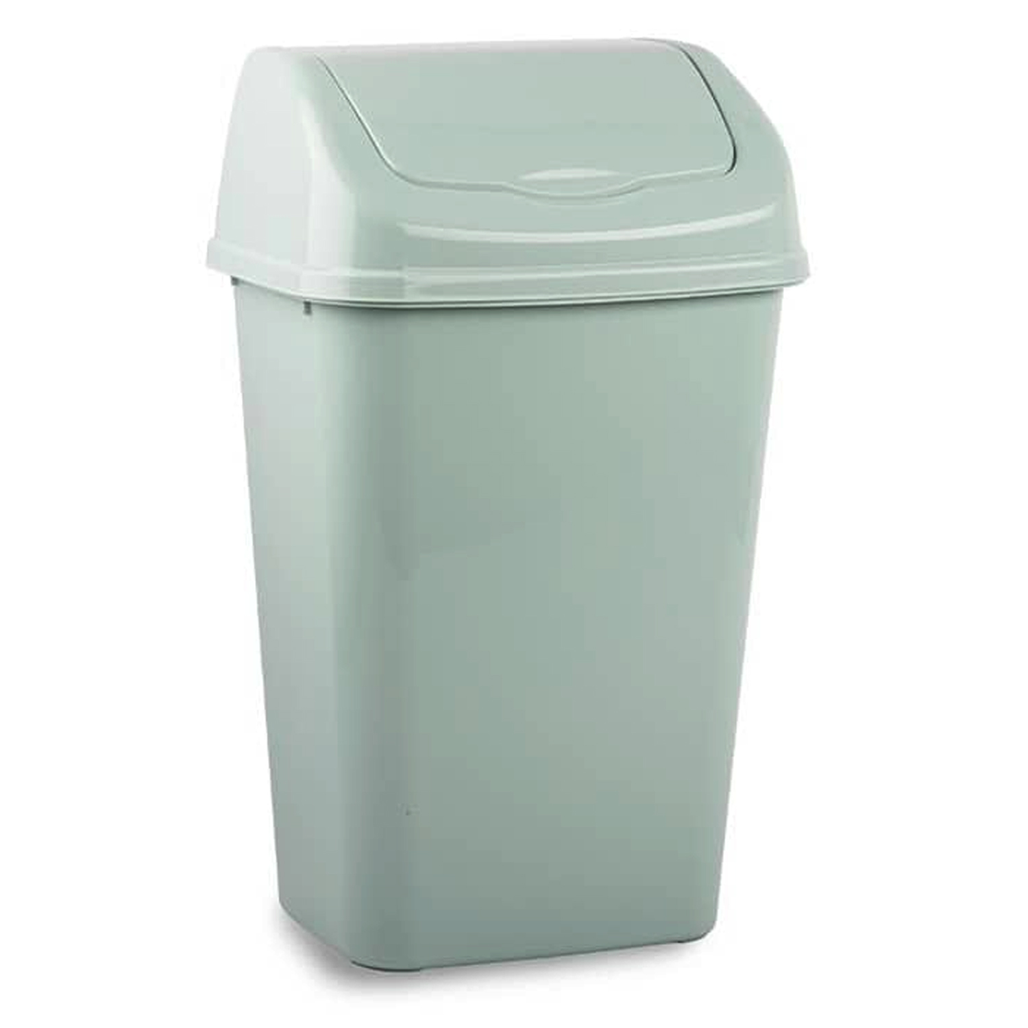 Cubo basura papelera basculante plastico 9 Litros Verde claro