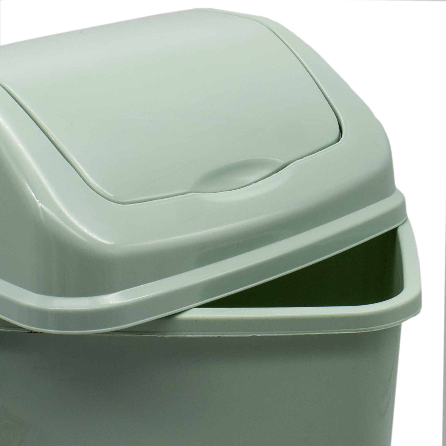 Cubo basura papelera basculante plastico 9 Litros Verde claro