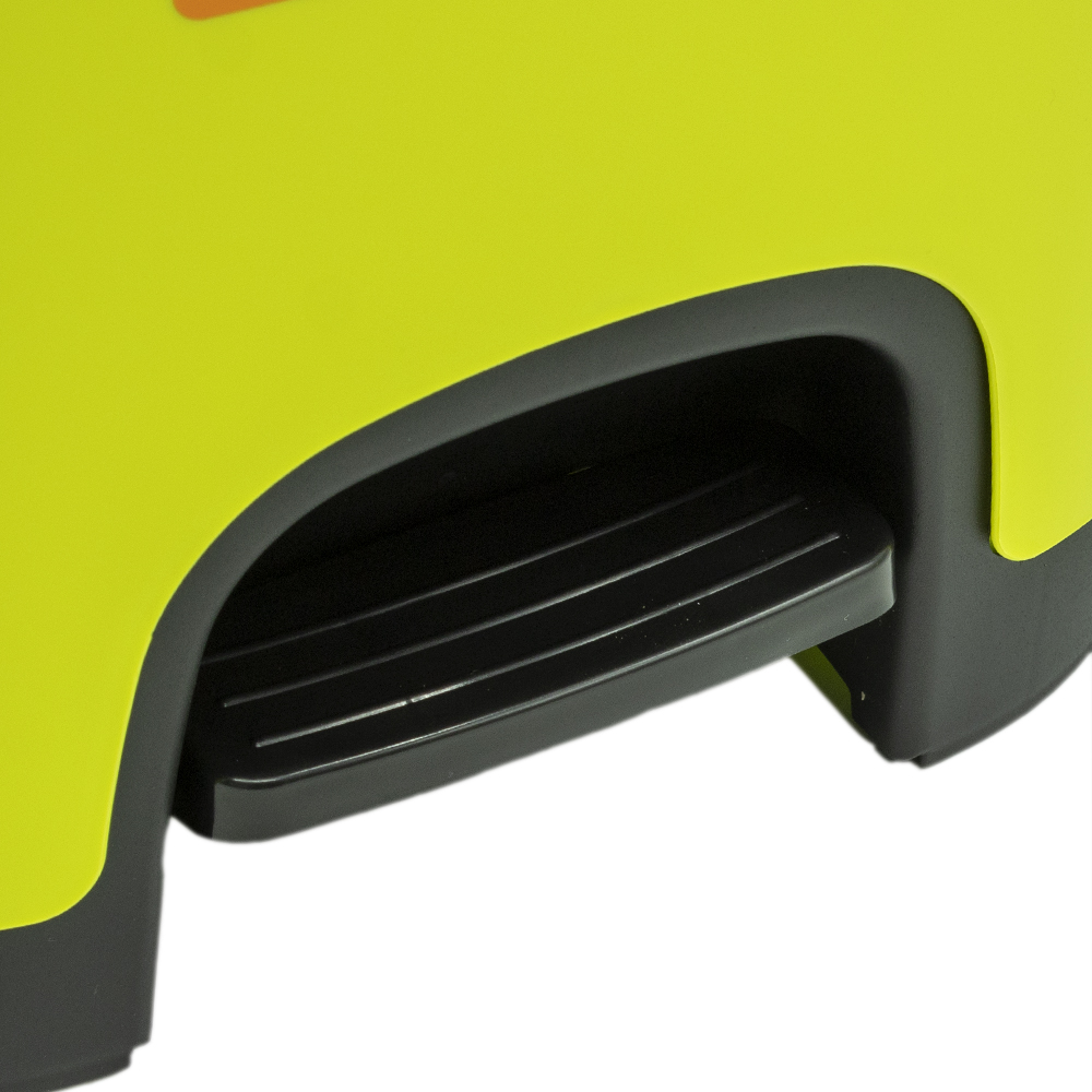 Cubo basura plastico apertura pedal 18 Litros Amarillo