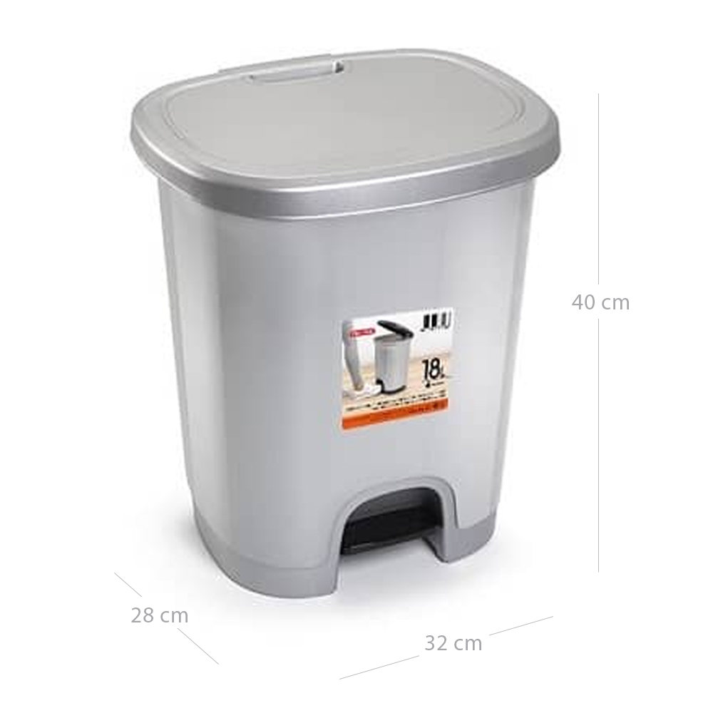 Cubo basura 40 litros pedal best sale
