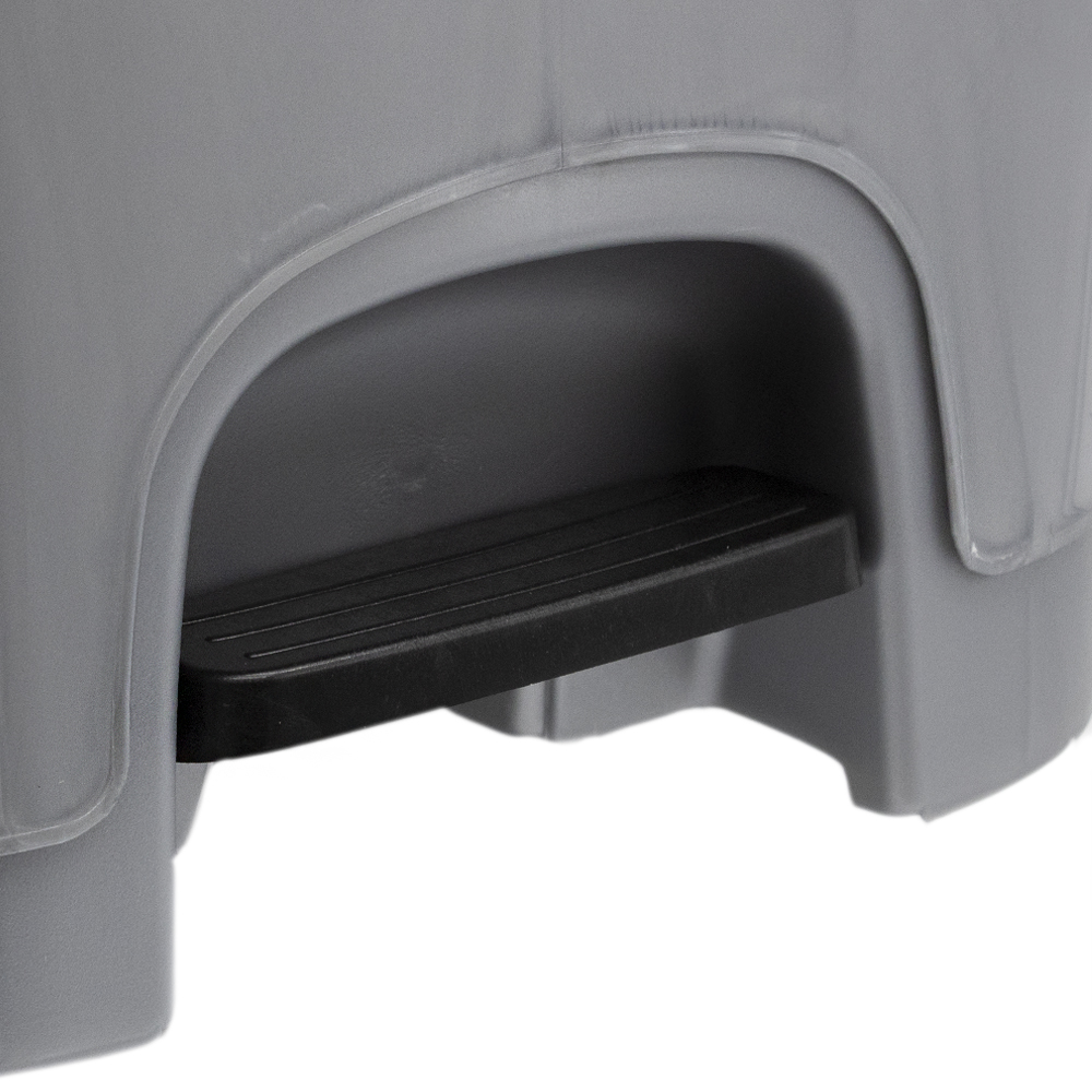 Cubo basura plastico apertura pedal 18 Litros Gris