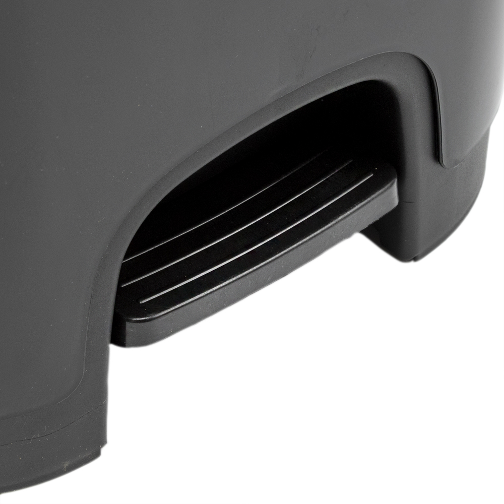 Cubo basura plastico apertura pedal 27 Litros Negro