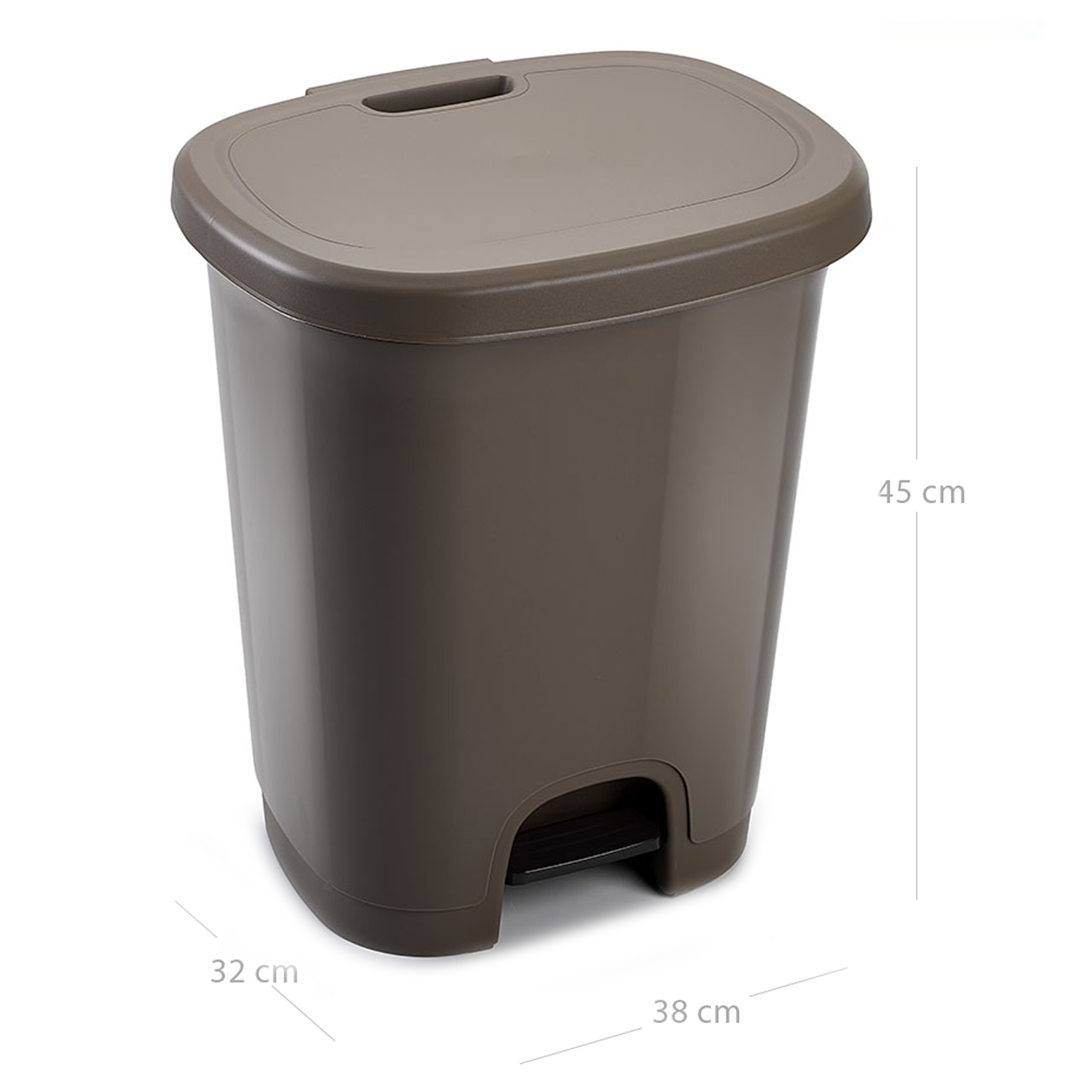 Cubo basura plastico apertura pedal 27 Litros Wengue