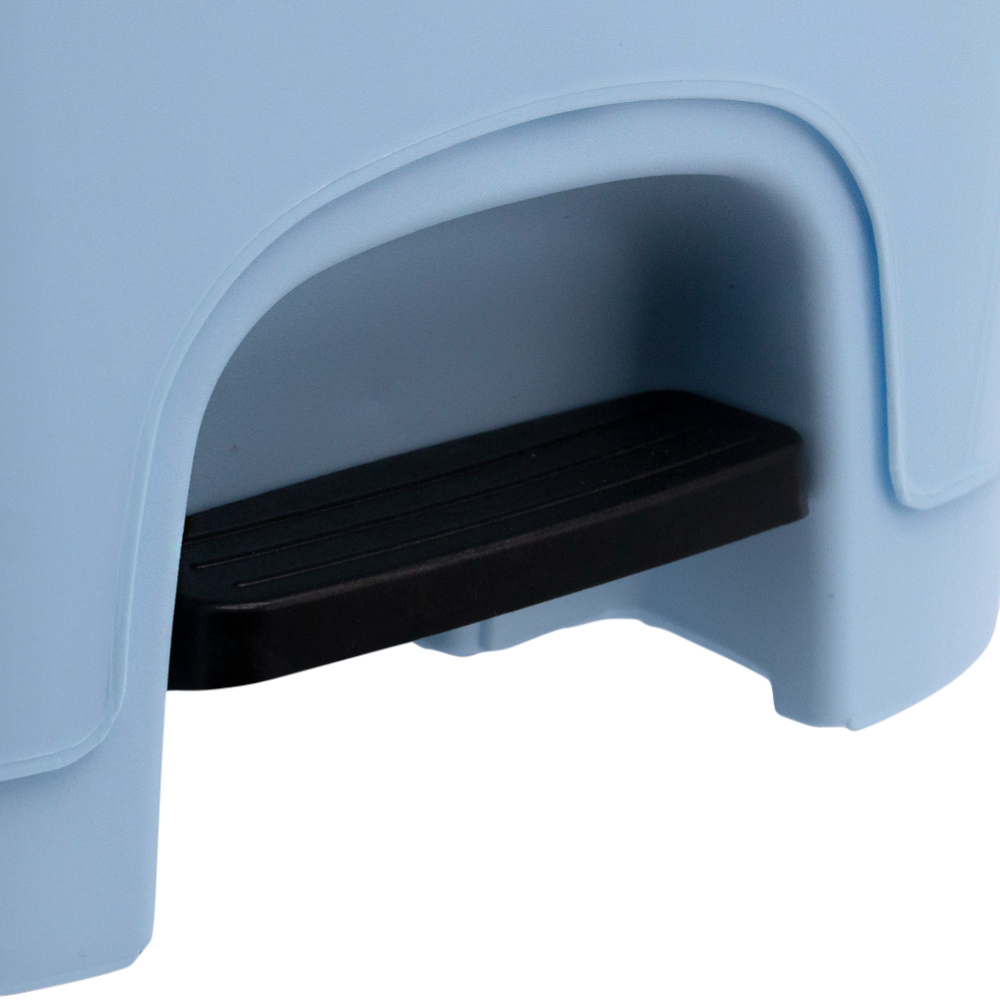 Cubo basura plastico apertura pedal 8 Litros Azul