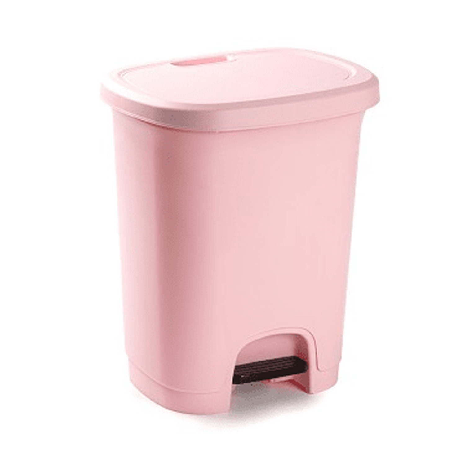 Cubo basura plastico apertura pedal 8 Litros Rosa