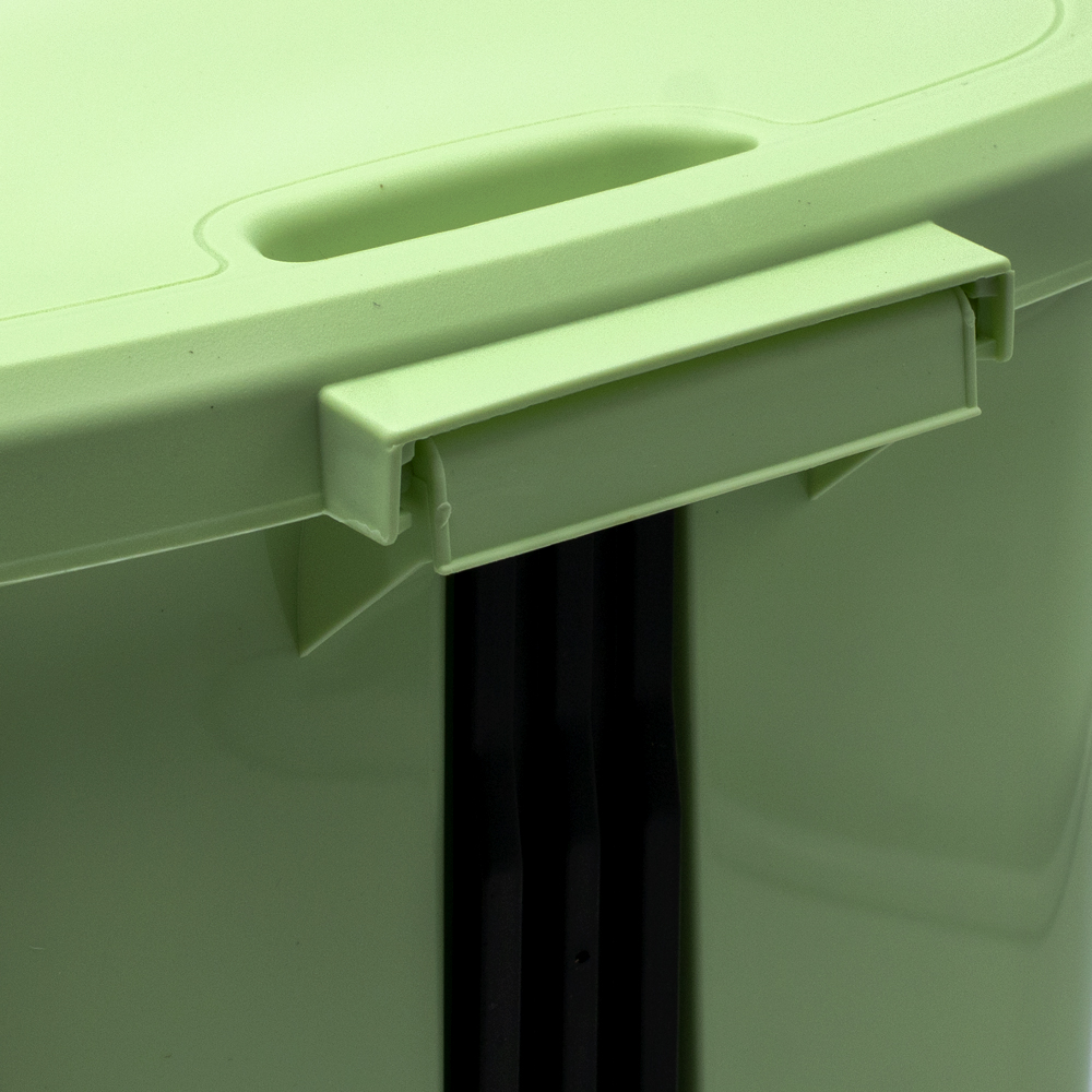 Cubo basura plastico apertura pedal 8 Litros Verde