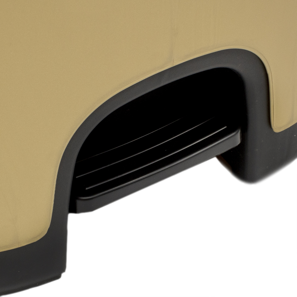 Cubo basura plastico apertura pedal moderno 27 Litros Dorado
