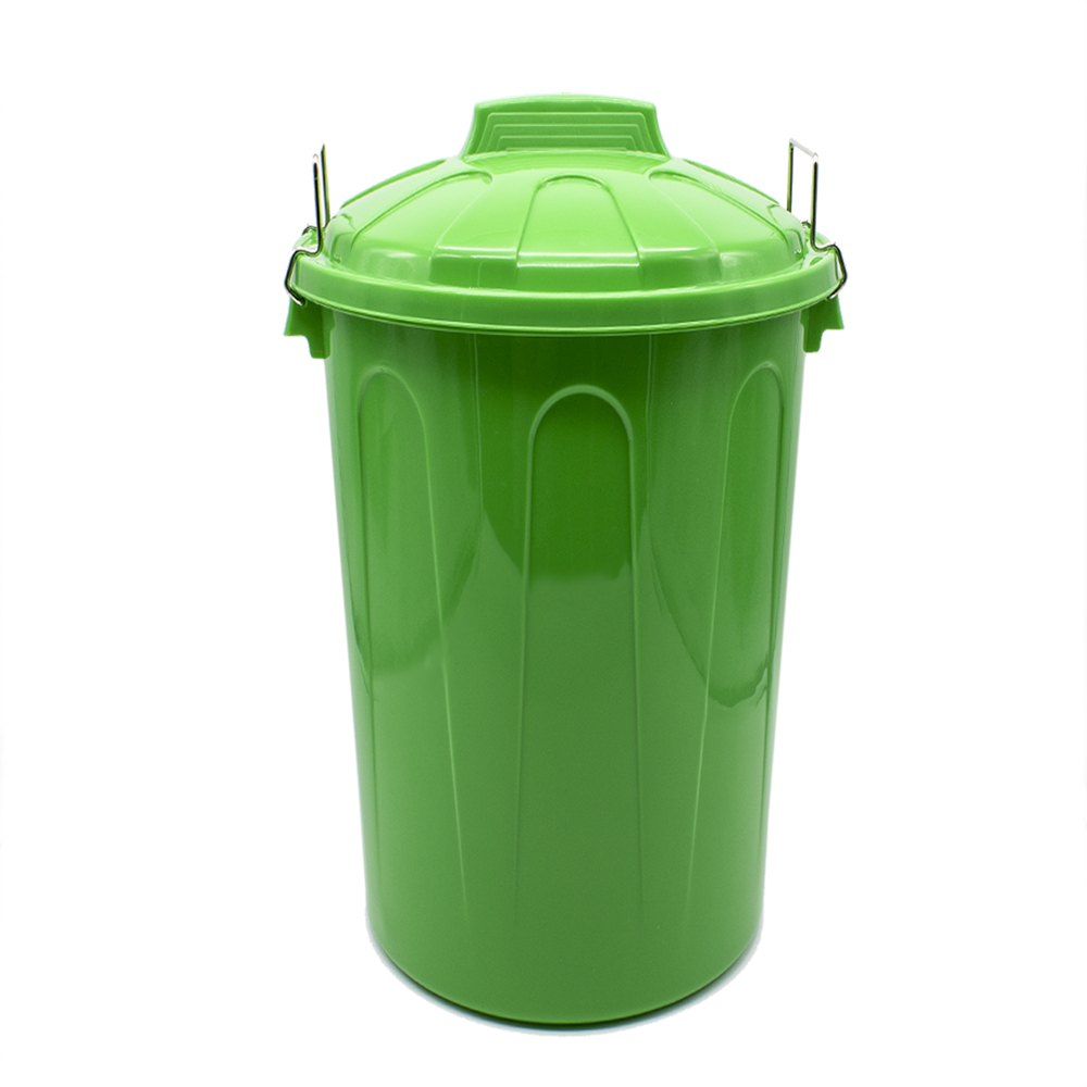 CABLEPELADO Cubo Basura plastico Comunidad con Tapa 100 litros Verde 
