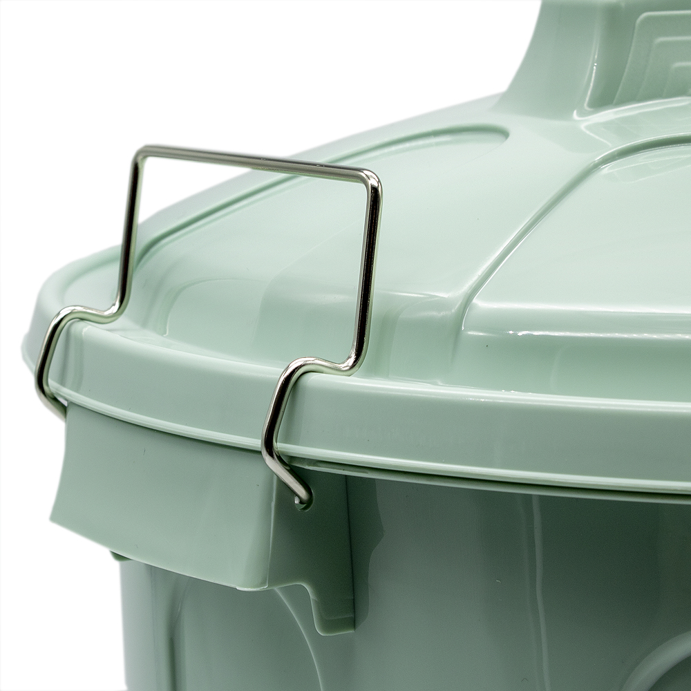 Cubo basura plastico comunidad con tapa 21 Litros Verde claro