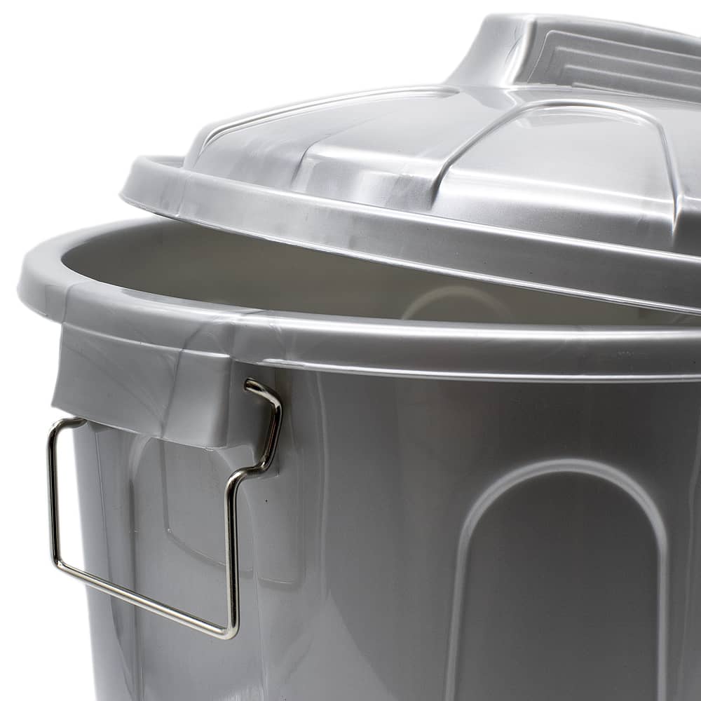 Cubo basura plastico comunidad con tapa 51 Litros Gris