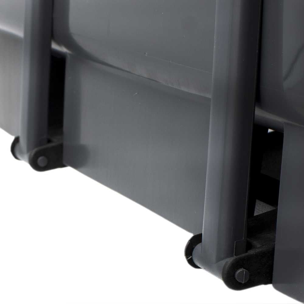 Cubo basura reciclaje plastico apertura pedal 35 Litros Negro