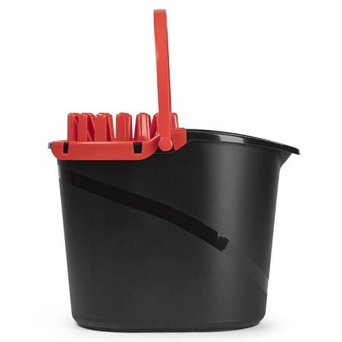 Cubo Fregona Escurrefacil menos esfuerzo para escurrir 14 Litros Rojo