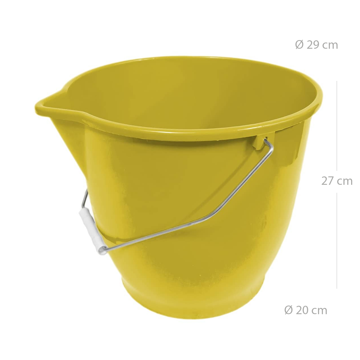 Cubo plastico 13 Litros Amarillo