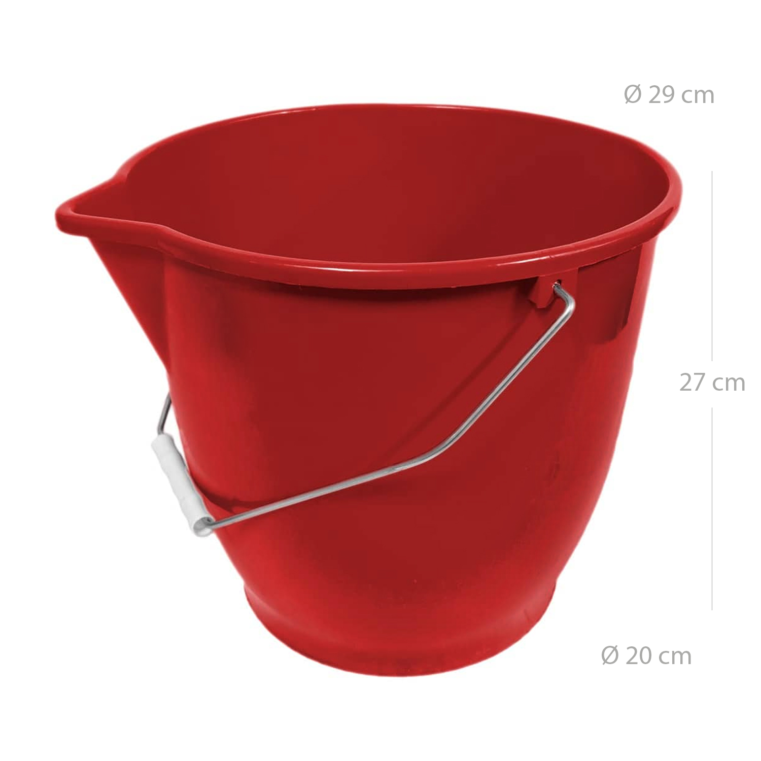 Cubo plastico 13 Litros Rojo