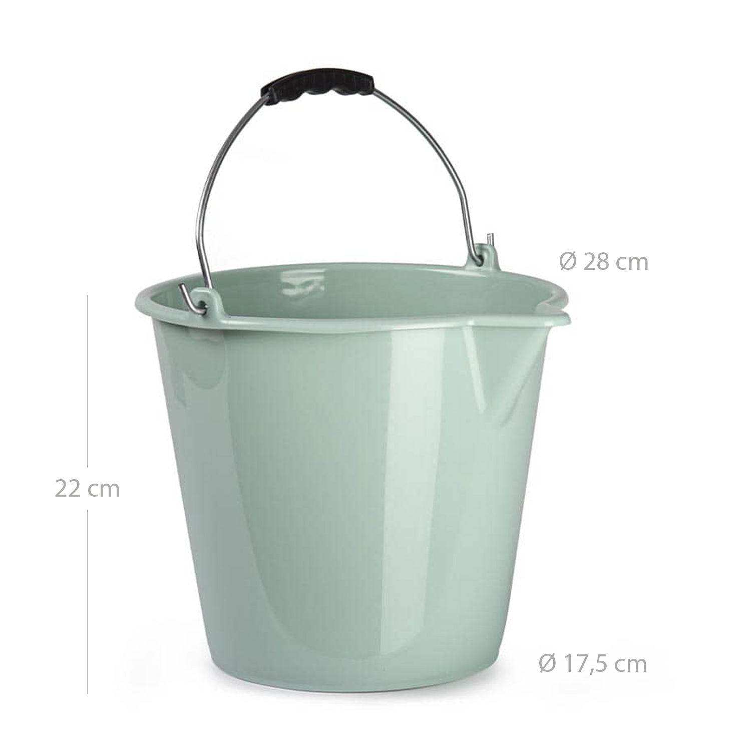 Cubo plastico 7 Litros Verde claro