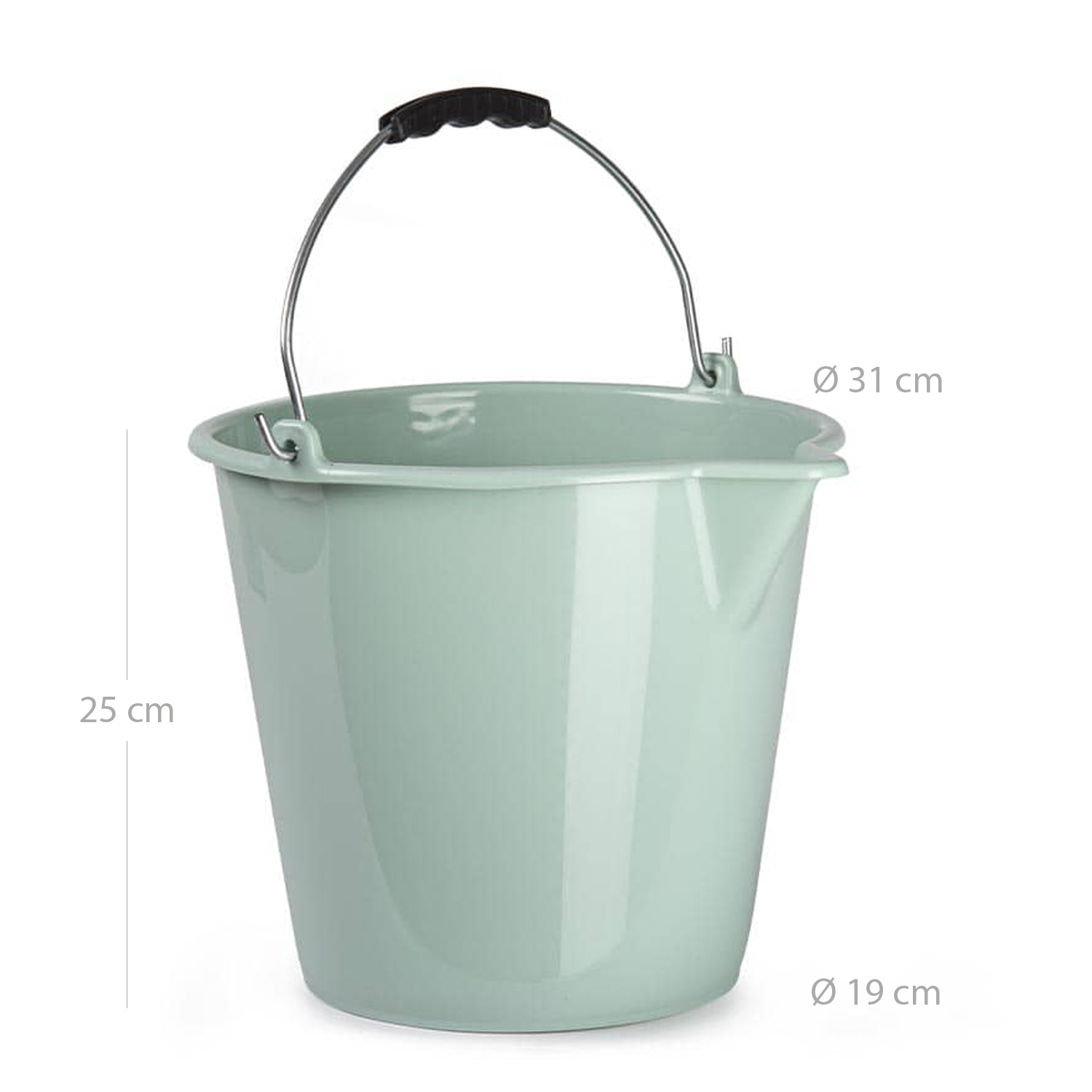 Cubo plastico 9 Litros Verde claro