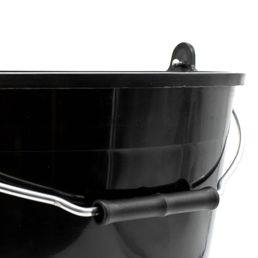 Cubo plastico reciclado engomados 15 Litros Negro