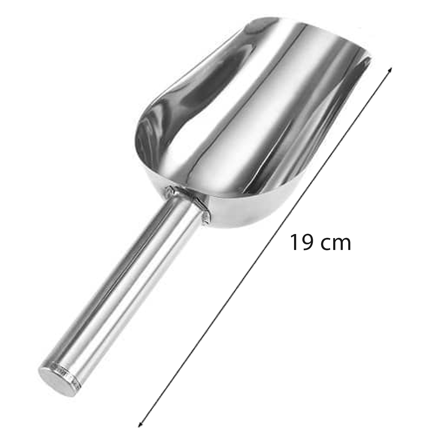 Cuchara comida para Mascotas Acero Inoxidable 19 cm Plateado