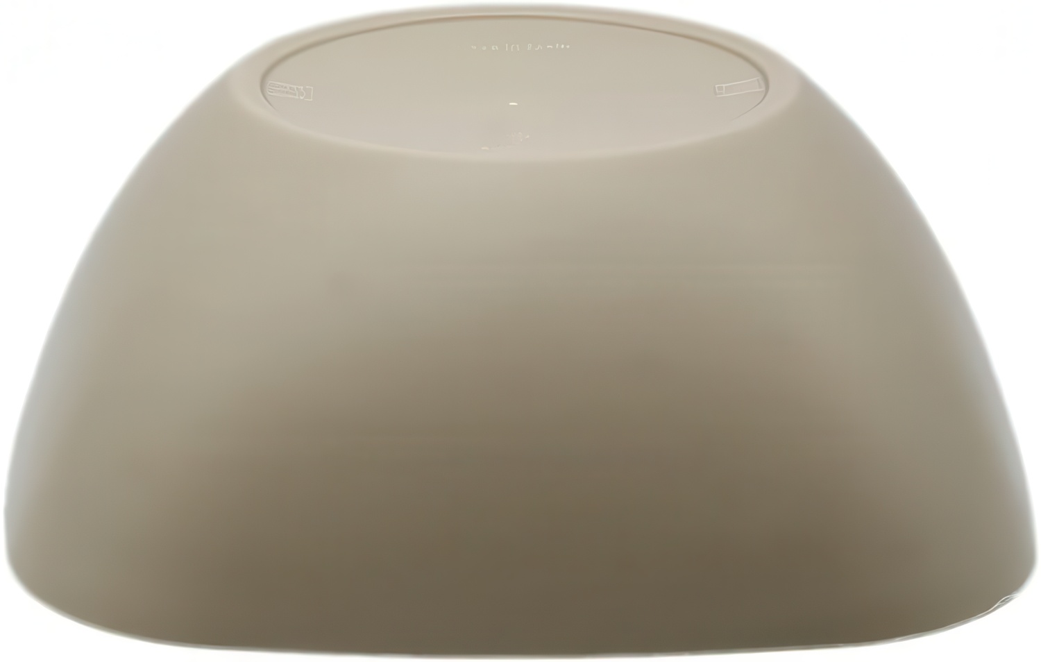 Cuenco de plastico cuadrado para comida Bol 2.7 Litros Marron