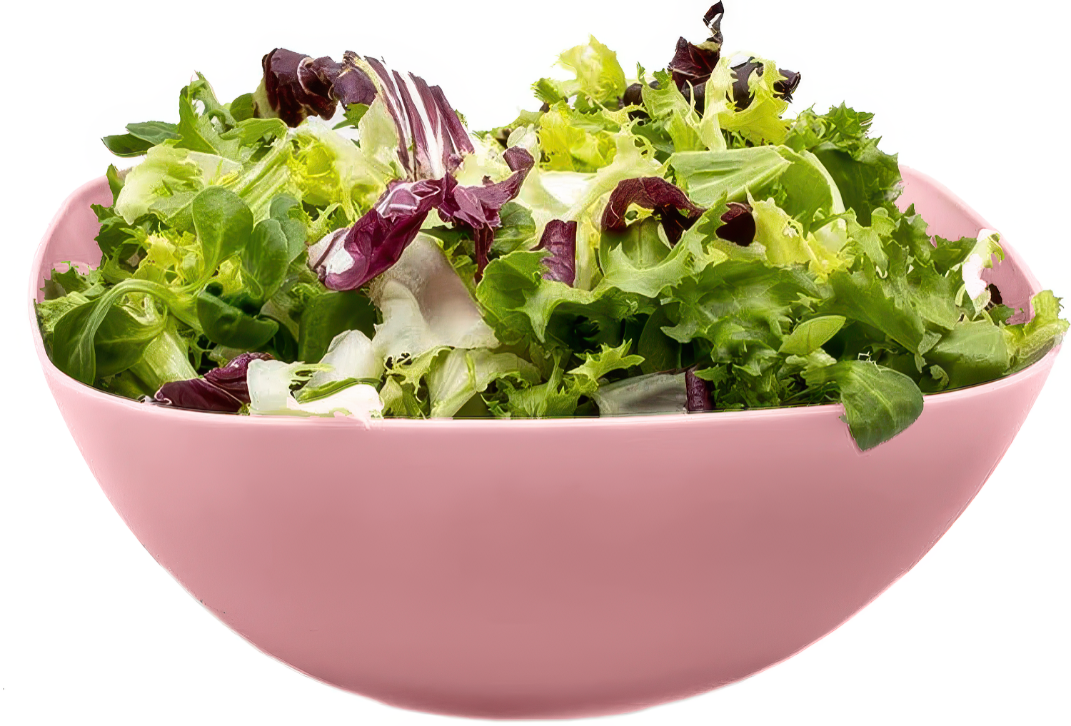 Cuenco de plastico cuadrado para comida Bol 4.8 Litros Rosa