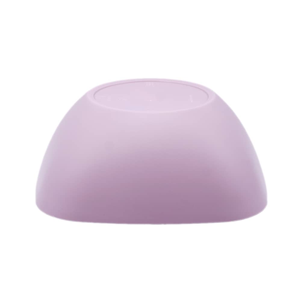 Cuenco de plastico cuadrado para comida Bol 2.7 Litros Rosa claro