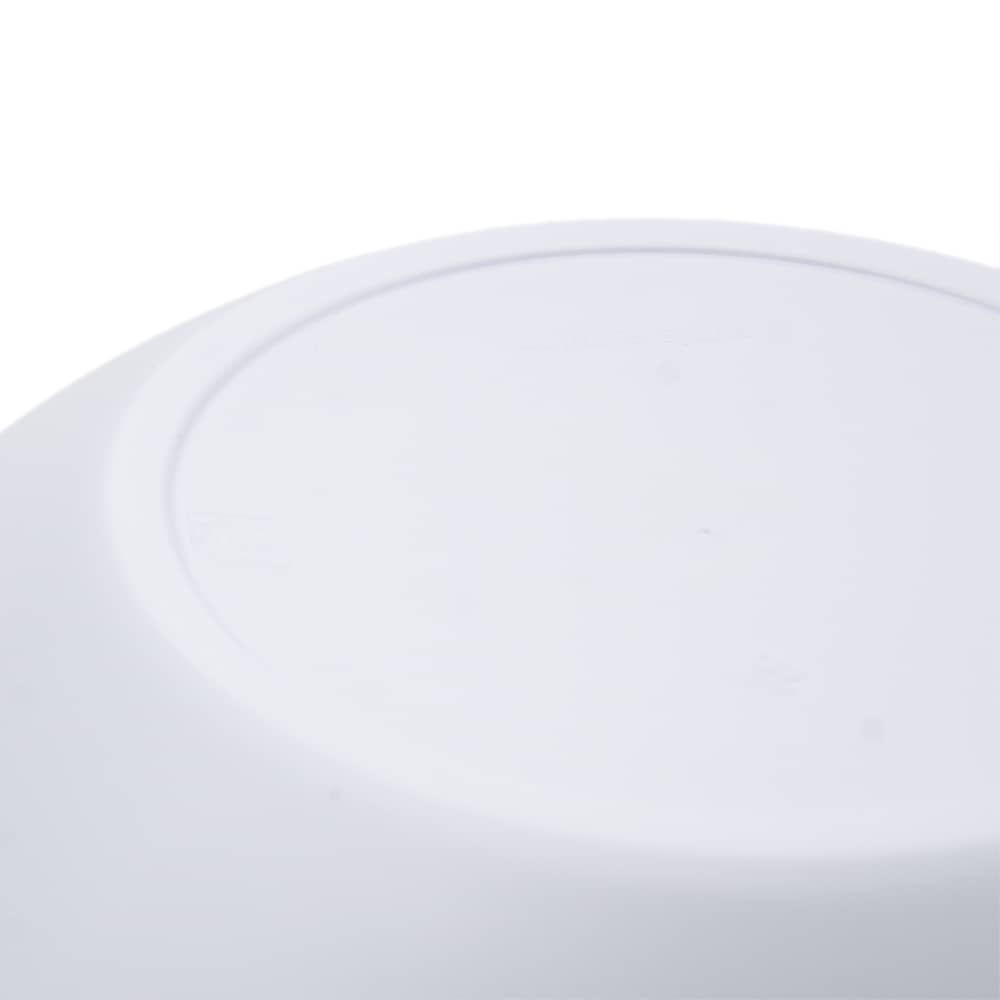 Cuenco de plastico cuadrado para comida Bol 4.8 Litros Blanco