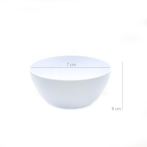 Cuenco de plastico para comida Bol 1.2 Litros Blanco