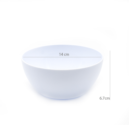 Cuenco de plastico para comida Bol 690 ml Blanco