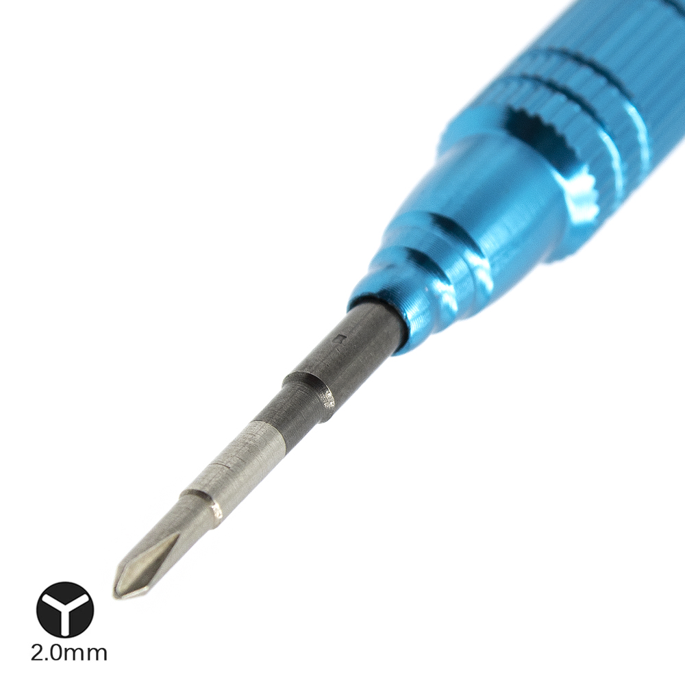 Destornillador triwing reparacion punta 2.0 mm Azul
