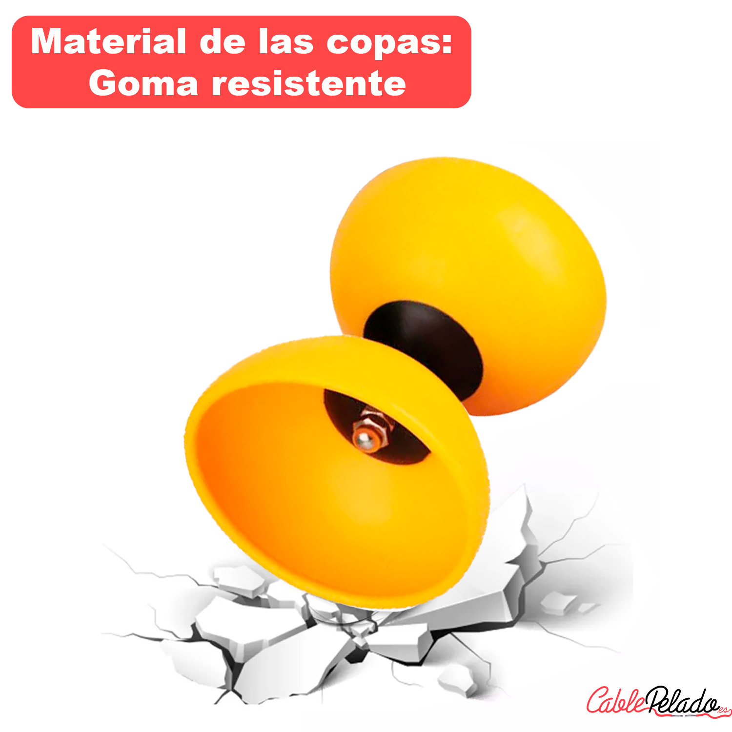 Diábolo Para Malabares  Amarillo
