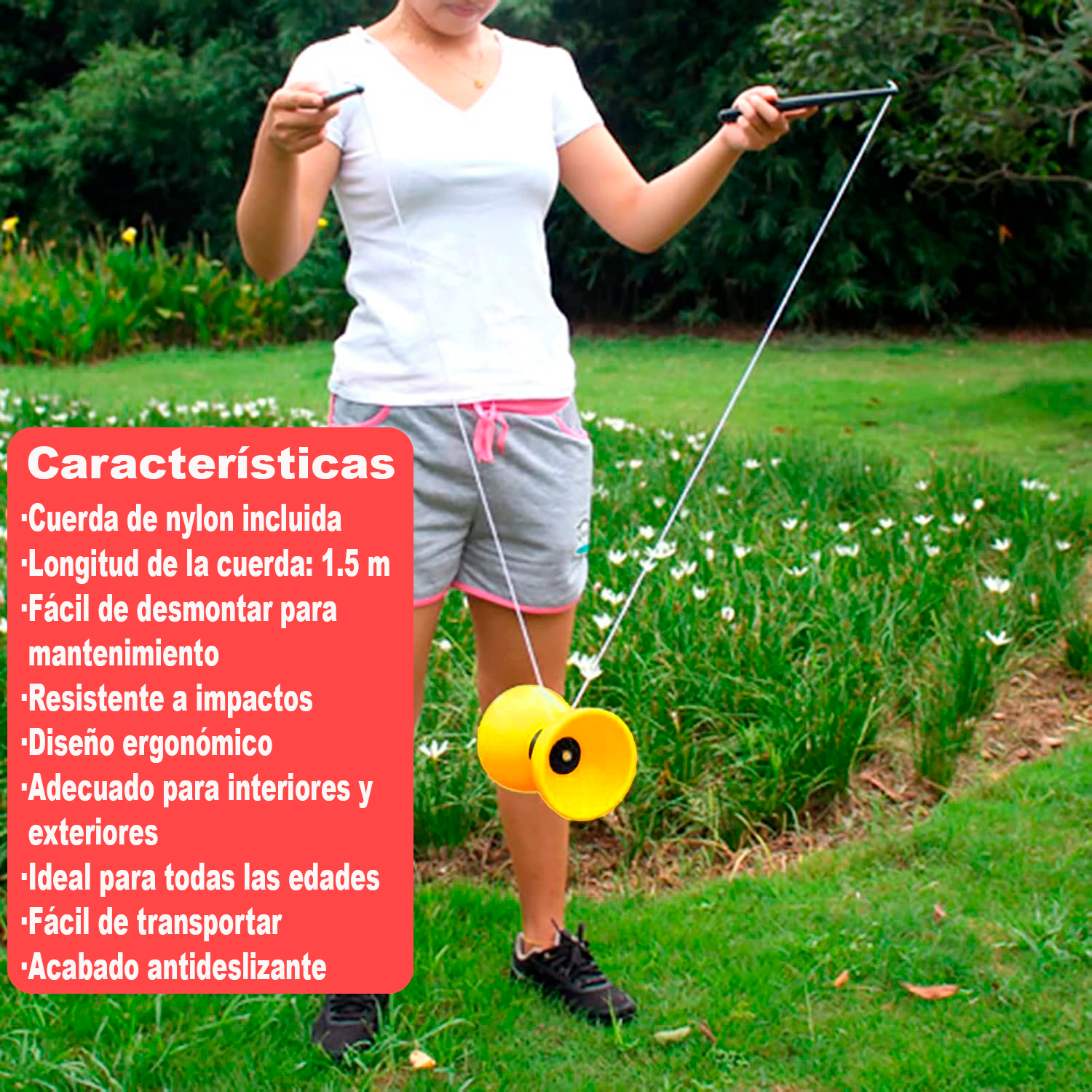 Diábolo Para Malabares  Amarillo