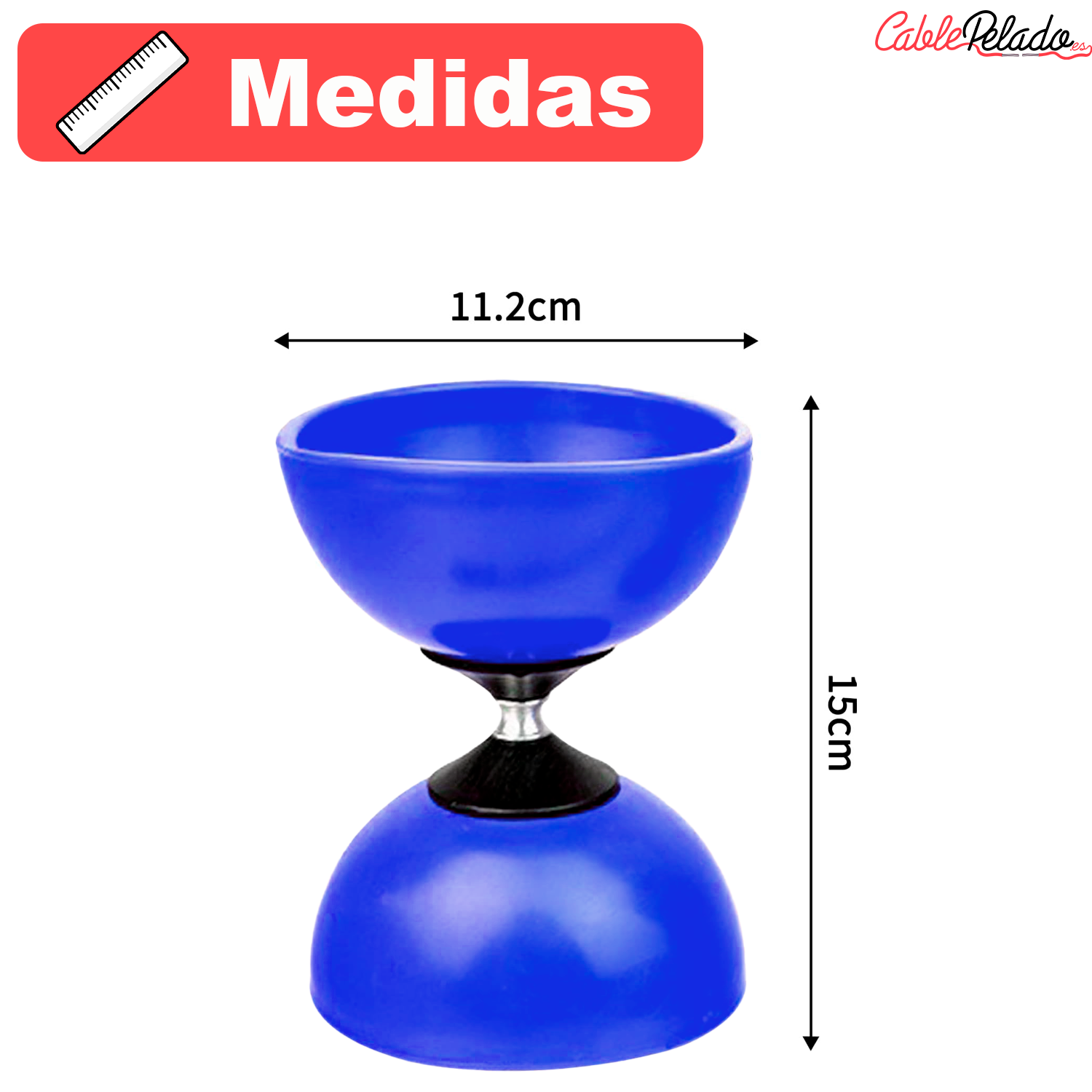 Diábolo Para Malabares  Azul