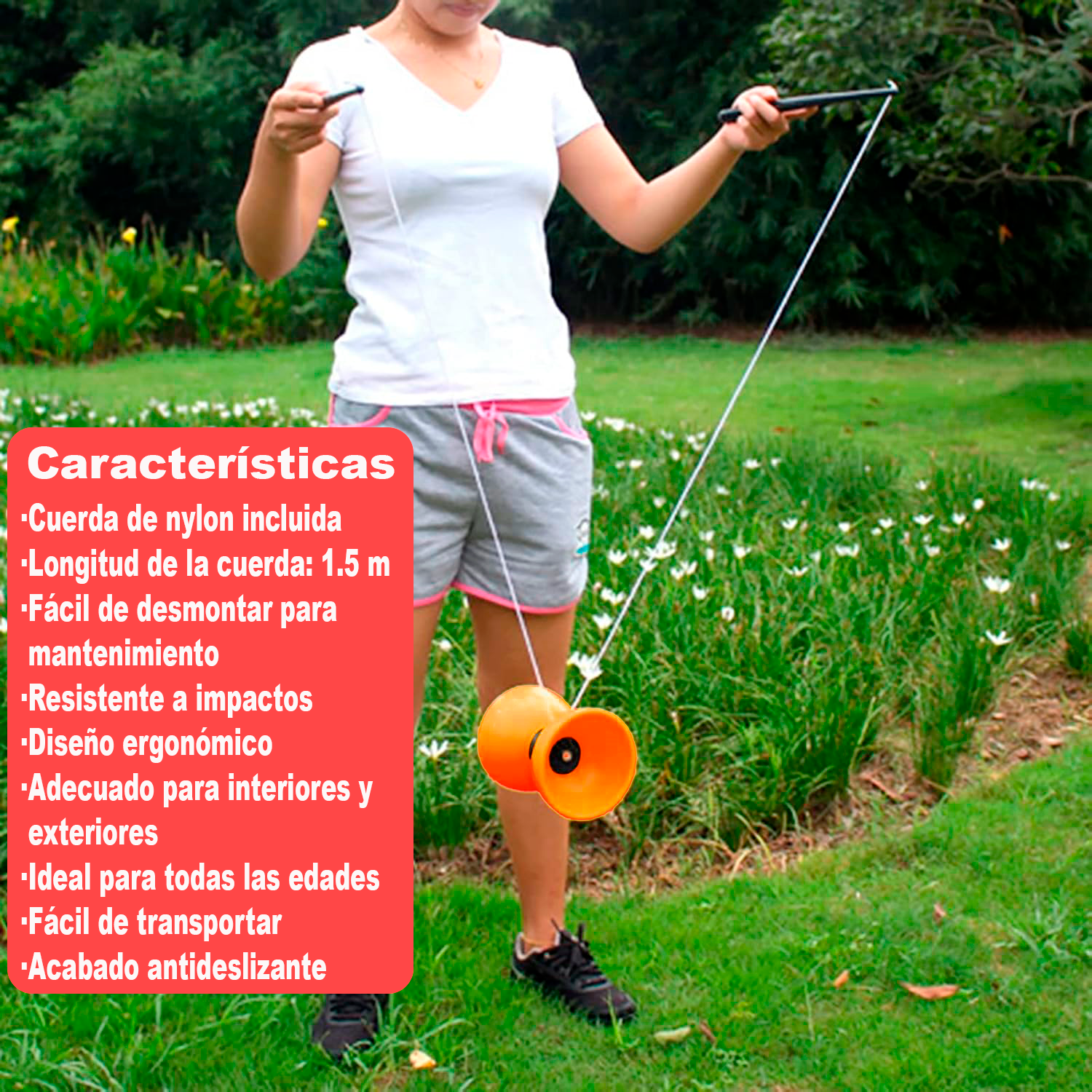 Diábolo Para Malabares  Naranja