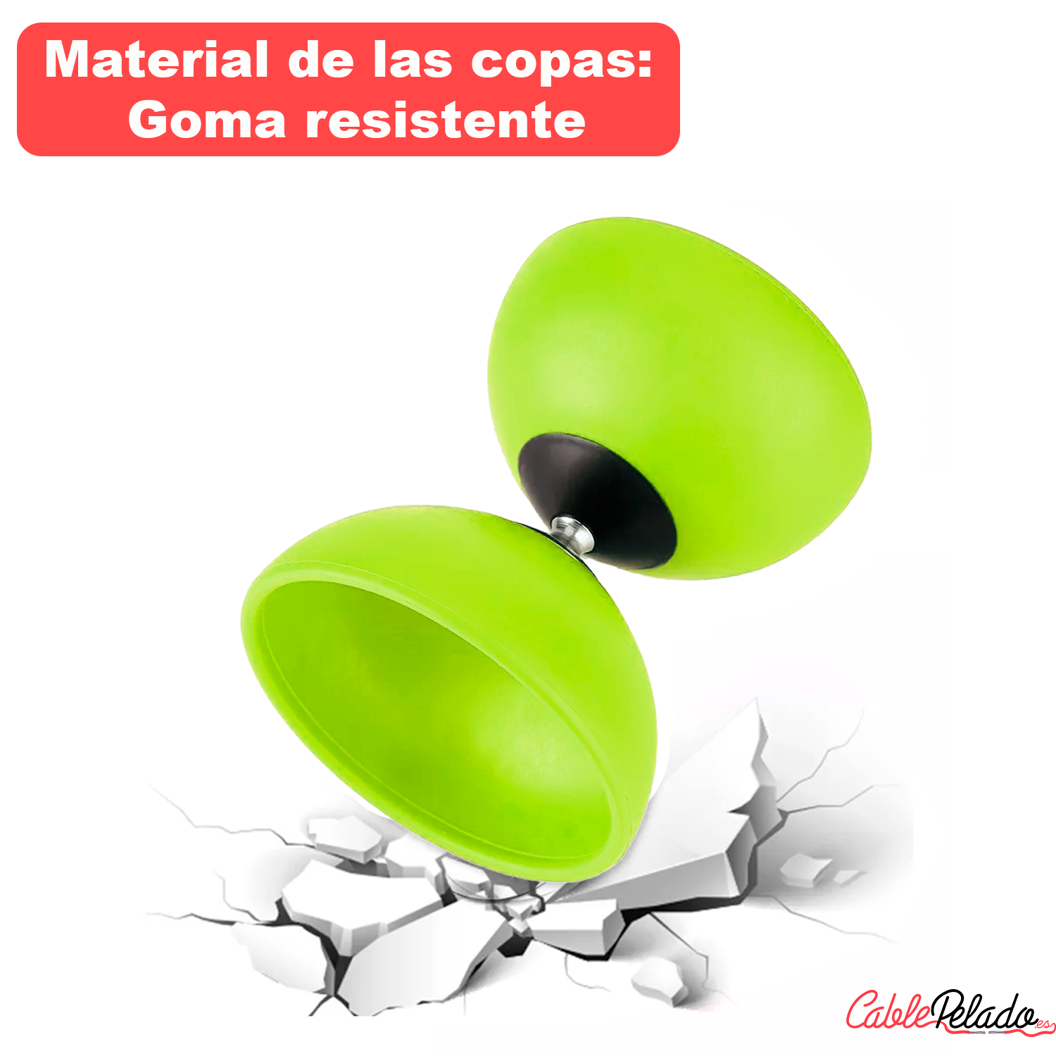 Diábolo Para Malabares  Verde