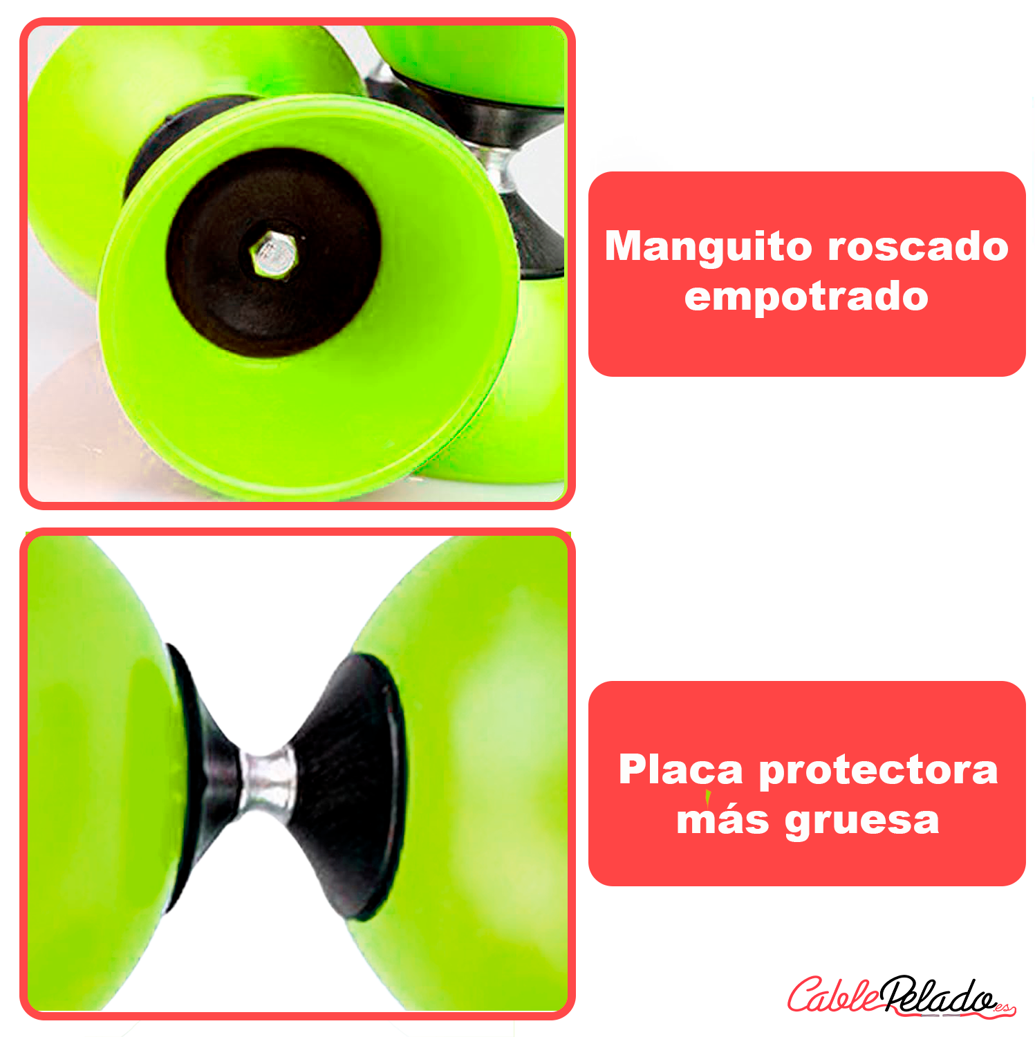 Diábolo Para Malabares  Verde
