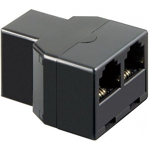 Divisor RJ11 - 2x RJ11 hembra  Negro
