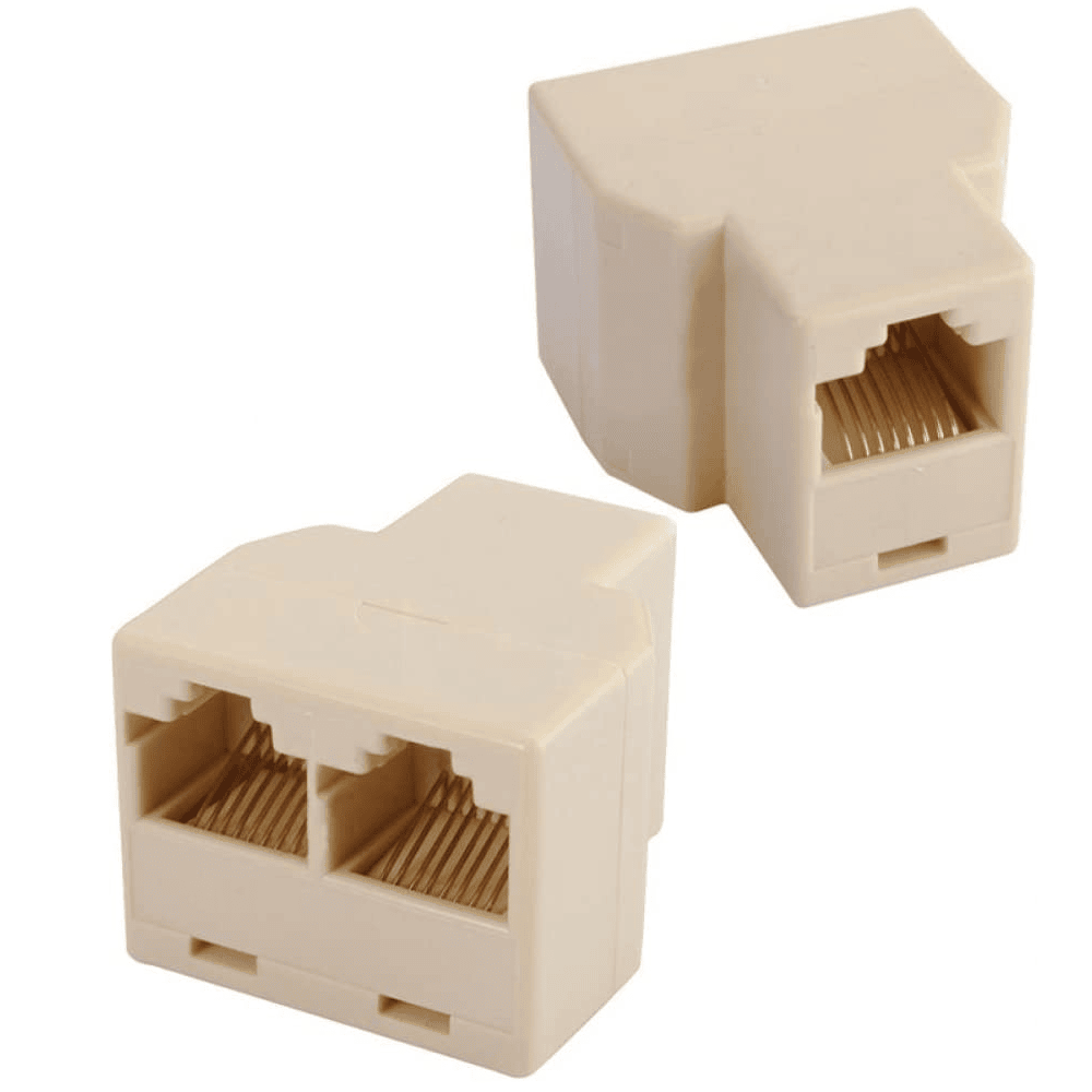 Divisor RJ45 - 2x RJ45 hembra  Blanco