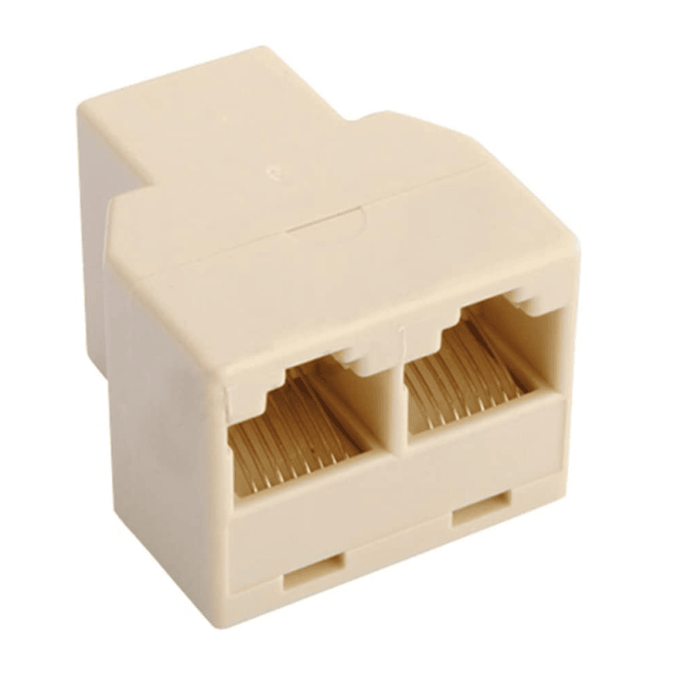 Divisor RJ45 - 2x RJ45 hembra  Blanco