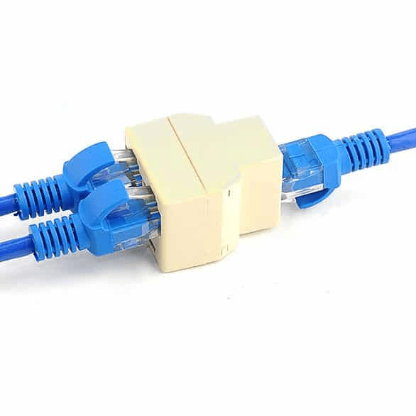 Divisor RJ45 - 2x RJ45 hembra  Blanco