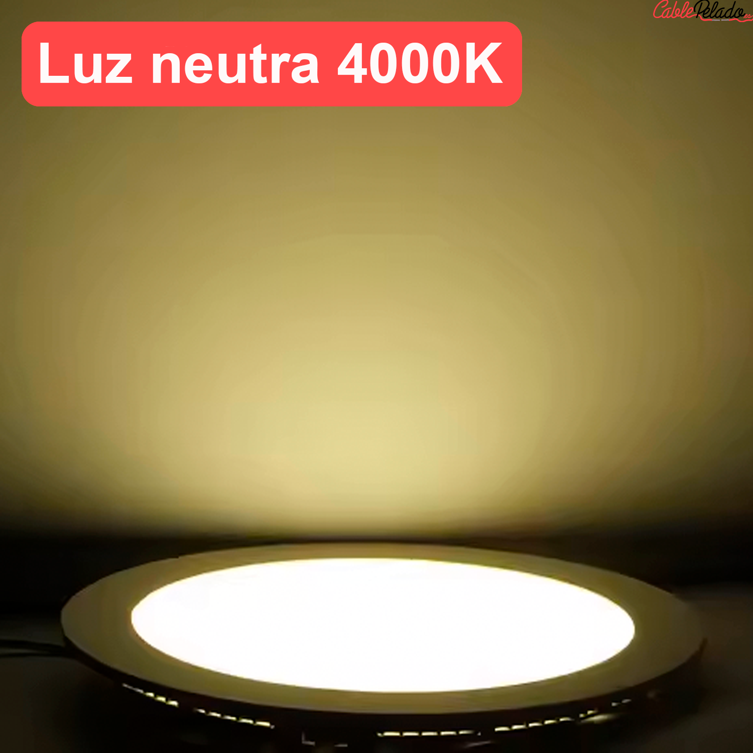 Downlight panel redondo  Blanco  7W