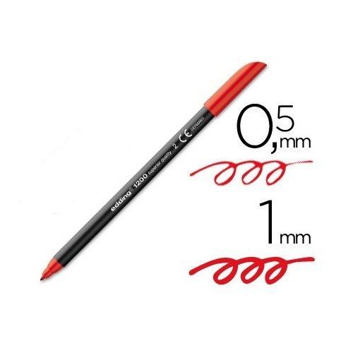 Edding 1200 Rotulador Punta Fina  Rojo