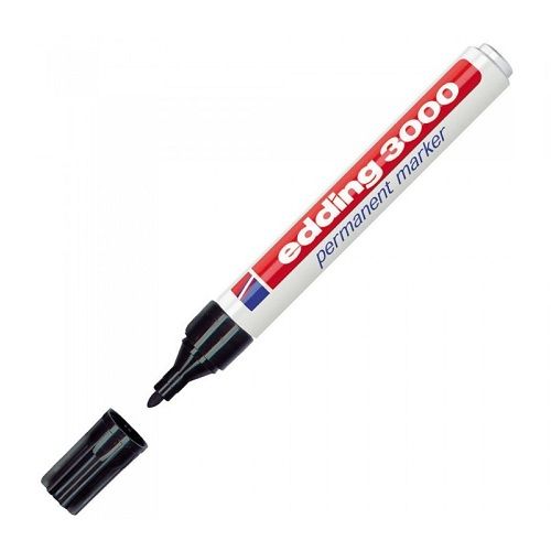 Edding 3000 Marcador Permanente Punta Redonda  Negro