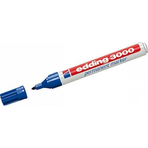 Edding 3000 Marcador Permanente Punta Redonda  Azul