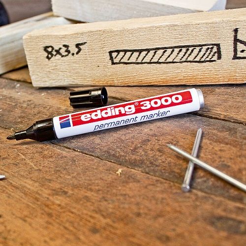 Edding 3000 Marcador Permanente Punta Redonda  Azul