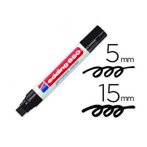 Edding 850 Marcador Permanente Punta Gruesa  Negro