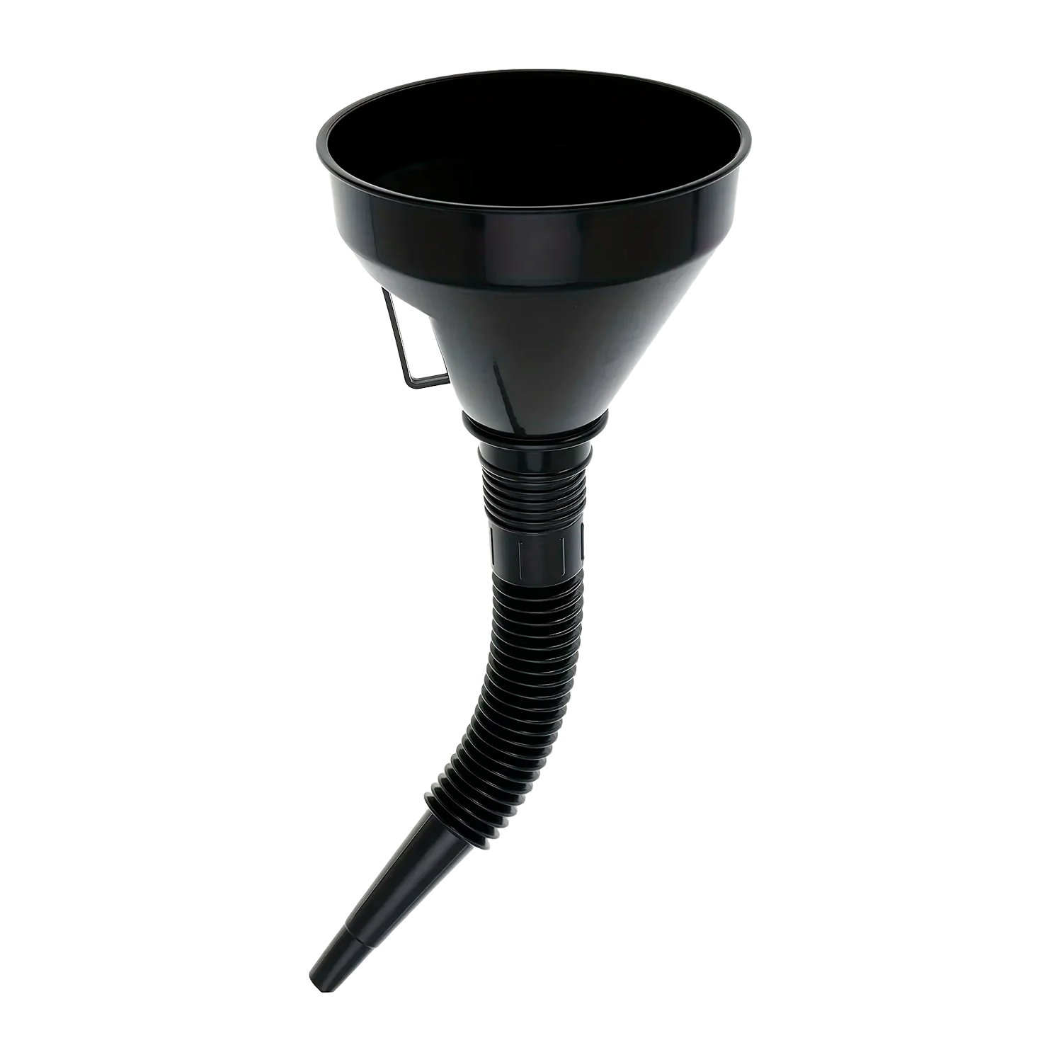 Embudo De Plástico Para Combustible Con Filtro  Negro