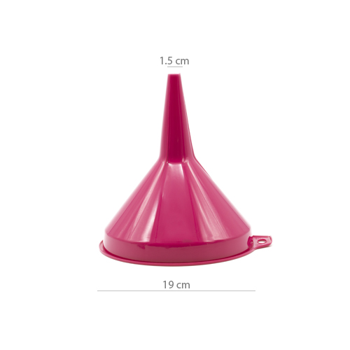 Embudo de plastico 19 cm Rosa
