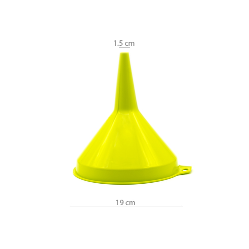 Embudo de plastico 19 cm Verde