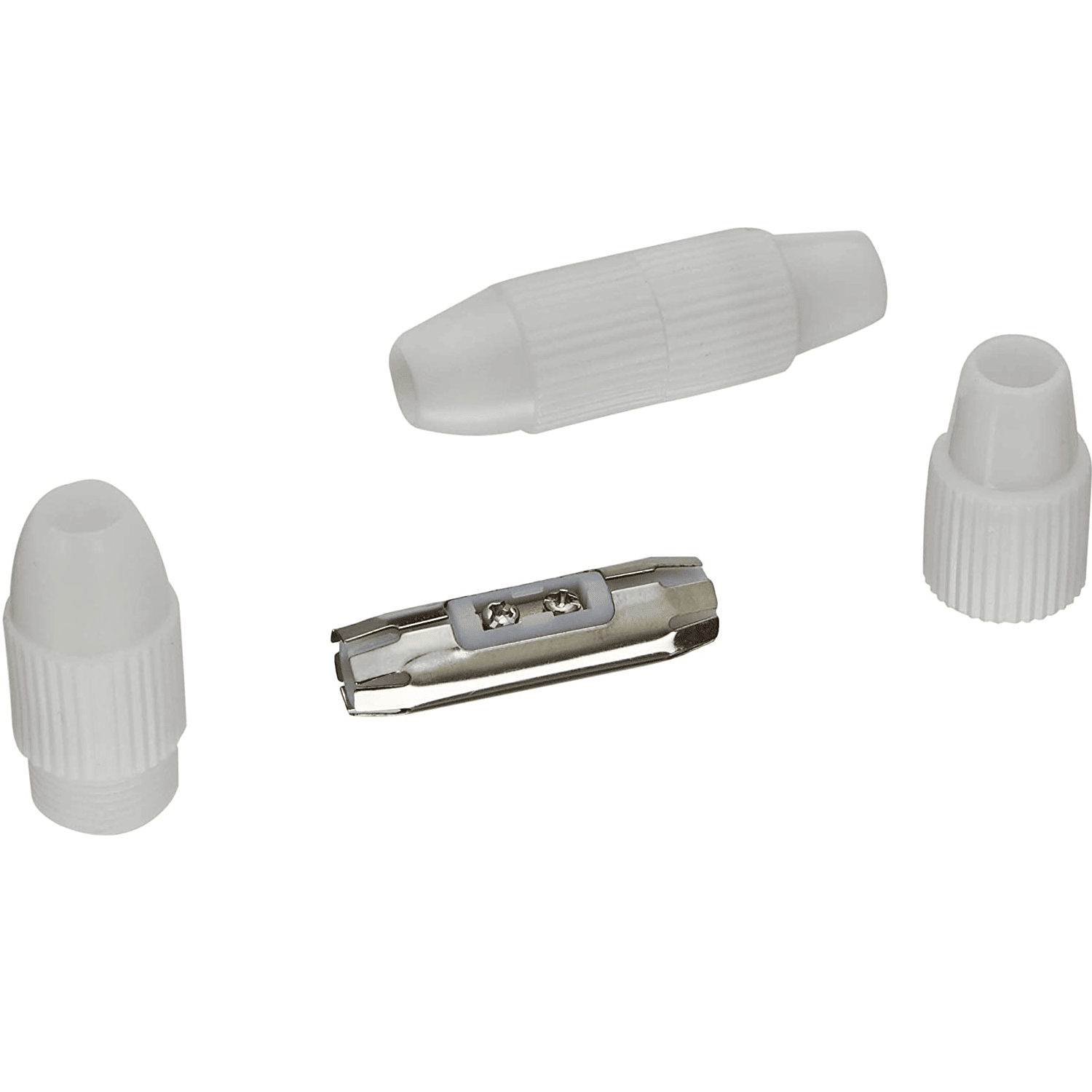 Empalme cable coaxial tipo tornillo  Blanco