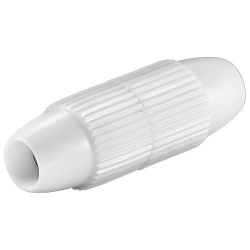 Empalme cable coaxial tipo tornillo  Blanco